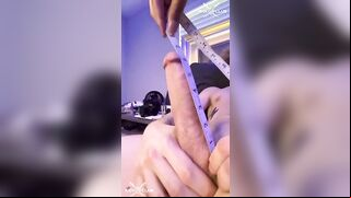 Measuring my dick with a mate and jerking off Blake Hoffman blakeh8k - thebussybandit.gaypornsite.net