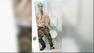 skinny athletic guy flexing masculin hairy chest strong intense orgasm trembling and heavy breathing kylebern - gay video